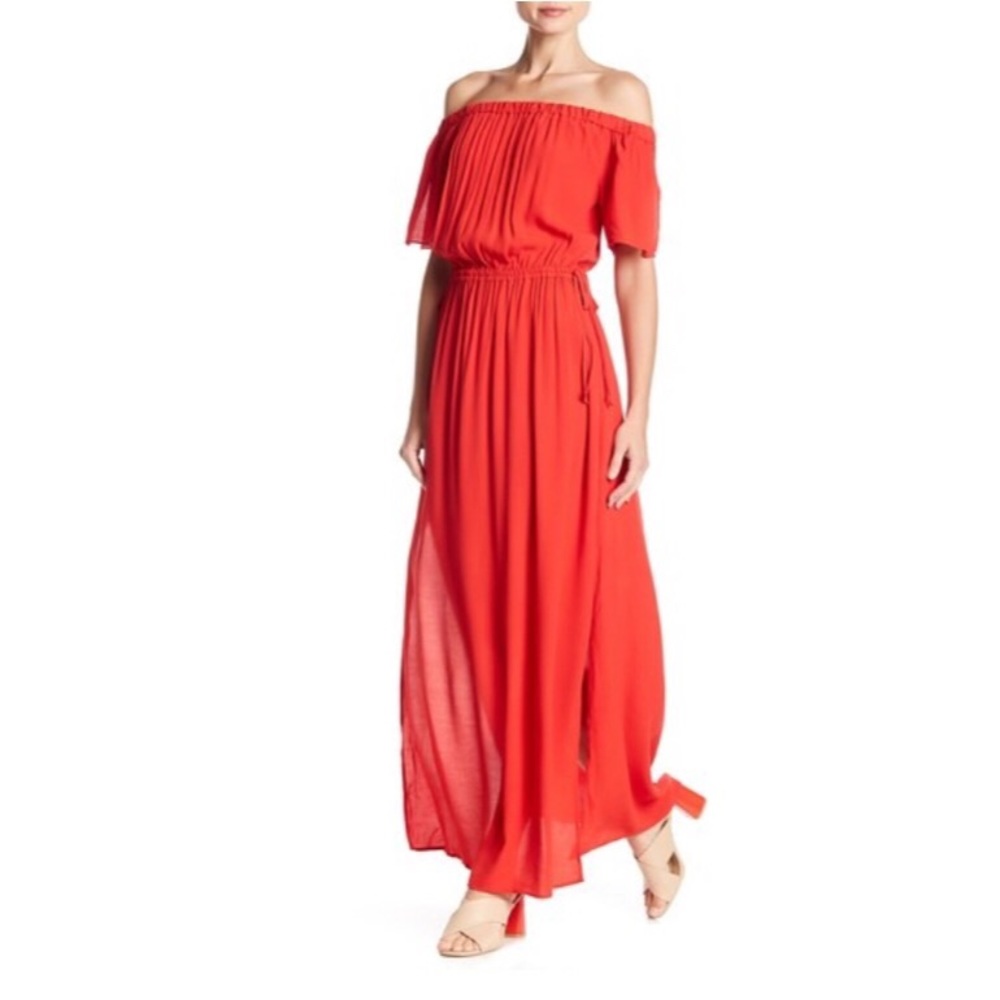 1. State off the shoulder dress